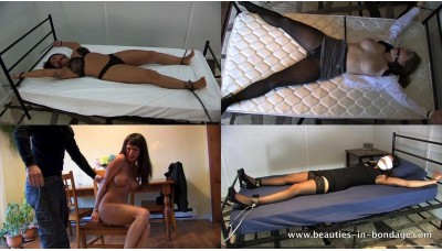 Four Handcuffs Clips in One: Volume 2 (MP4) - Jennifer, TerraMizu, Hannah Perez and Jessica